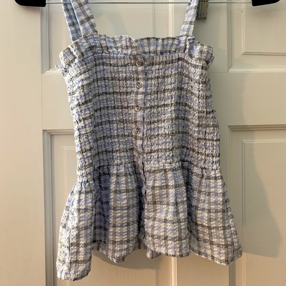 Smocked Striped Ruffle Top - Picture 2 of 3